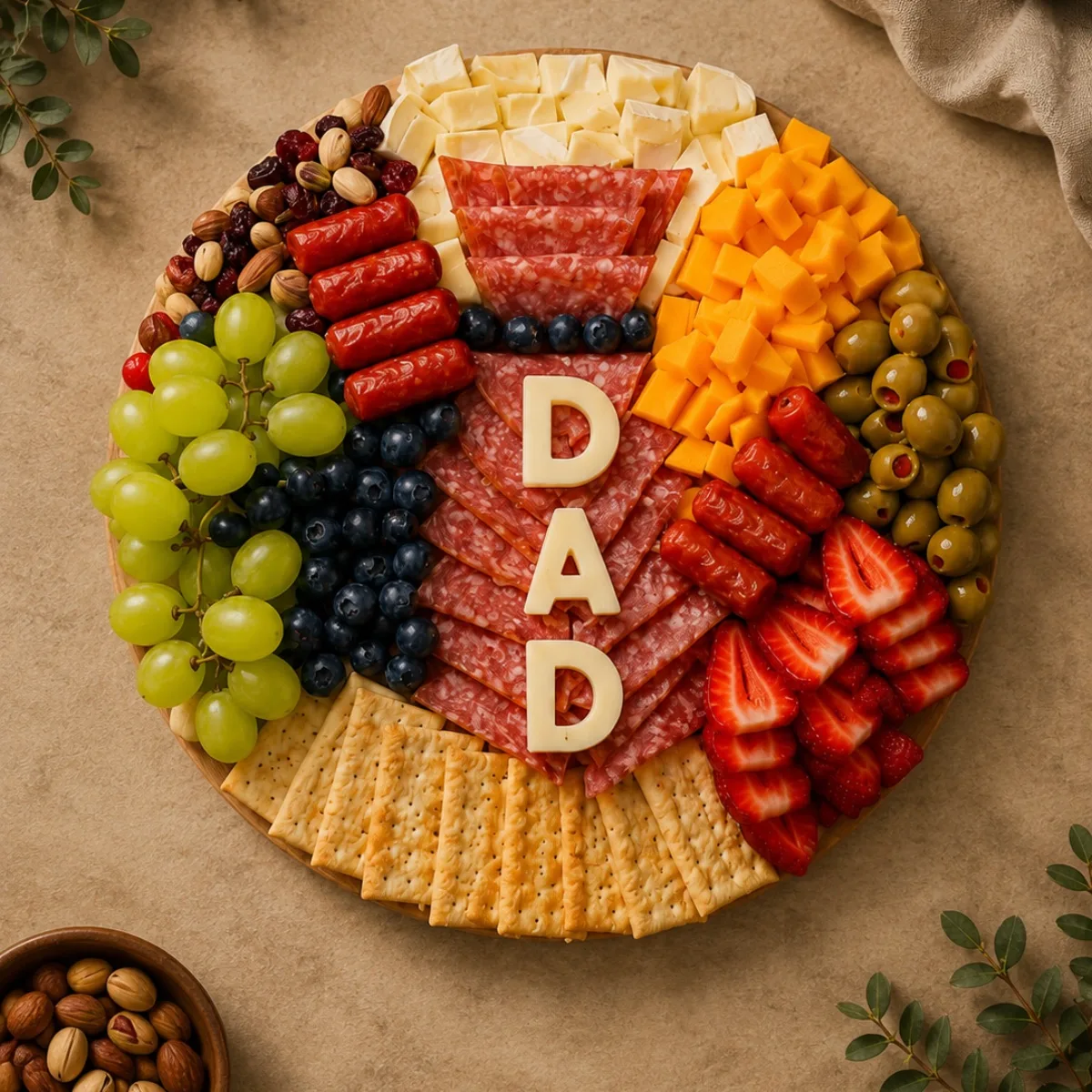 A grazing board close up by Boards and Beyond